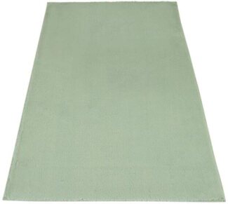 Carpet City Badematte Topia Mats, Badteppich uni, Höhe 14 mm, rutschhemmend beschichtet, strapazierfähig, Polyester, rechteckig, Hochflor, Kaninchen Haptik, Polyester, Badezimmerteppich, waschbar