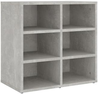 vidaXL Schuhregal Betongrau 52,5x30x50 cm 808692
