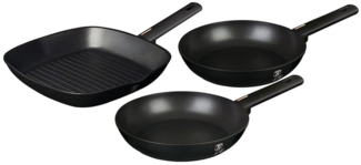 Berlinger Haus BH/7096 Monaco Collection Bratpfannen Set 3 tlg. in schwarz