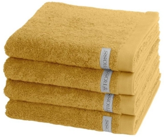 Ross Sinfonie 4 tlg. Frottier-Set - 4 X Handtuch (50 X 100cm) - 500 g/m2 - Senf