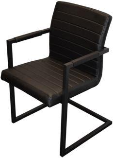 Esszimmerstuhl Freischwinger schwarz Eisengestell PARZIVO 523613
