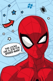 Spiderman Mikroflanelldecke 100x150 cm Kuscheldecke aus 100 % Polyester, Weich & Warm