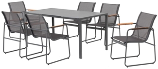 MANDALIKA Garden Gartenlounge-Set 7 tlg Essgruppe TRENTO