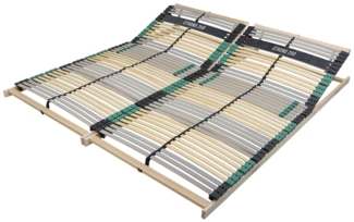 Sleepneo Lattenrost Premium Strong 200 aus Buchenholz, extra Stabiler Lattenrost 200x200, bis 200Kg, Lattenrost Kopfteil verstellbar, 7 Zonen Lattenrost mit 42 Latten, Made in Germany