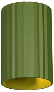 Kleine LED Wandleuchte mit Up and Down Lichteffekt, Metall Grün, Höhe 12cm