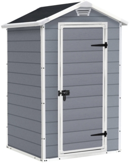 Dmora Gartenhaus Cranbrook, Gartenhütte, Gartenhaus, Werkzeugschuppen, 129x103 h196 cm, Grau
