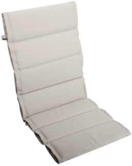 LILENO HOME Hochlehnerauflage bequeme Sitzauflage für Gartenmöbel, Stuhlkissen für Klappstühle, (1 St, 1er Set), 1er Set Polsterauflage in Natur, Sitzpolster waschbar