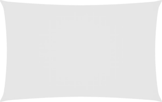 vidaXL Sonnensegel Oxford-Gewebe Rechteckig 6x8 m Weiß 135278