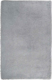 vidaXL Teppich Shaggy Hochflor NAVARRA Silbergrau 130x200 cm Polyester 4102836