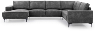 Places of Style Wohnlandschaft Oland, U-Form, im zeitlosem Design und hochwertiger Verabeitung