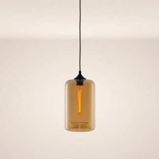 s.luce Cruet Glas-Pendelleuchte Up & Low Amber