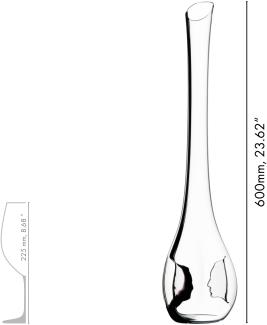Riedel Dekanter Black Tie Face to Face, Glasdekanter, Dekantierflasche für Wein, hochwertiges Glas, 1766 ml, 4100/13