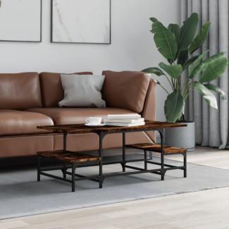 vidaXL Couchtisch Räuchereiche 100x50,5x40 cm Holzwerkstoff 835376