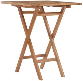 vidaXL Gartentisch Klappbar 60×60×75 cm Massivholz Teak 48994