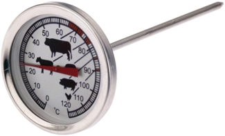 WESTMARK Bratenthermometer, Edelstahl Silber, 14 x 5,5 x 5,5 cm