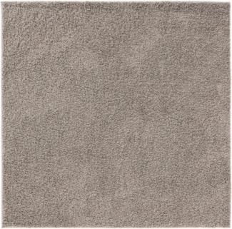 benuta Hochflor-Teppich Soho, quadratisch, Höhe: 31 mm, Teppich Wohnzimmer, Schlafzimmer, Esszimmer, Rutschfest, Waschbar