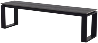 ebuy24 Gartenbank Martin Gartenbank Schwarz und grau. (1-St)