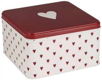 Ib Laursen Geschirr Ib Laursen Gebäckdose mit Herzen Viereckig (17,7cm)
