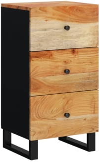 vidaXL Sideboard mit 3 Schubladen 40x33,5x75 cm Massivholz Akazie 352906