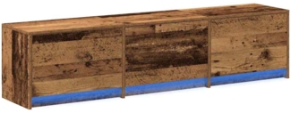 vidaXL TV Schrank mit LEDs Altholz 162 x 34 x 40 cm Holzwerkstoff 3418718