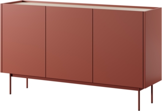AX LIVING Sideboard Orchis K144 144 cm Modern Funktional Rot Ziegelrot