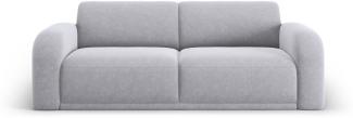 Micadoni Sofa Erin 3-Sitzer Samtstoff Hellgrau