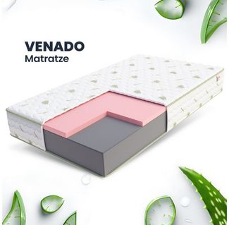 Matratze 80x200 Kaltschaum VENADO Visco HR Schaum H3 H4 25 cm Aloe Vera Bezug