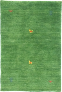Morgenland Gabbeh Teppich - Softy - Agra - rechteckig - 240x170 - Grün