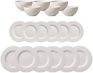Villeroy & Boch Manufacture Rock Tafelservice 18-teilig weiß
