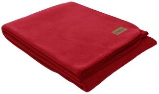 eskimo Edelvelours Decke|100x150 cm| ch-rot