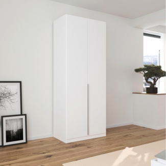 rauch Drehtürenschrank Kleiderschrank Schrank Garderobe AGORDO mit Dekor- oder Hochglanzfront (in zwei Griff-Farben) durchdachte Innenausstattung, in 6 Breiten und 2 Höhen MADE IN GERMANY