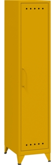 Bisley Fern Locker Garderobenschrank aus Metall | Spind mit Kleiderstange & Hutfachboden im Retro-Instustrial Design in sunflower, FERLOC-642