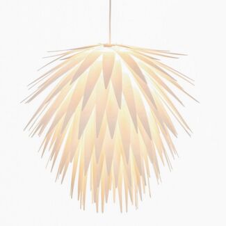 hofstein Hängeleuchte »Corato« moderne Hängelampe aus Kunststoff in Weiß, ohne Leuchtmittel, Ø55cm, max. Höhe 140cm, E27