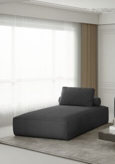 Chaiselongue Sezlong Liege CELES in Stoff Scala Anthrazit