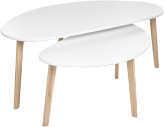 Couchtisch 2er Set weiß FLY