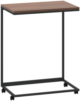 vidaXL Beistelltisch mit Rollen Schwarz 55x35x70 cm Holzwerkstoff 343100