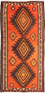 Morgenland Läufer Kelim - Old - 275 x 140 cm - mehrfarbig
