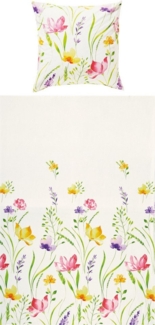 REDBEST Bettwäsche Bettwäsche, Biber, 2 teilig, Blumen