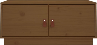 Couchtisch, Sofatisch Honigbraun 80x50x35 cm Massivholz Kiefer