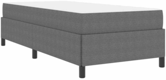 vidaXL Bettgestell Hellgrau 80 x 200 cm Cordstoff 3399090