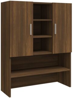 Waschmaschinenschrank, Waschküchenschrank Braun Eichen-Optik 70,5x25,5x90 cm de7943