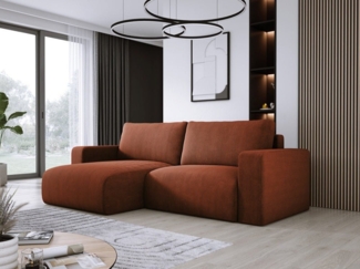 Luxusbetten24 Schlafsofa Designer Sofa Carl Cord, mit Stauraum und Schlaffunktion