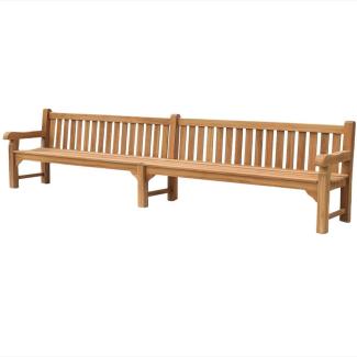 Parkbank Piceno XXL Teak Massivholz extra stark - Breite: 350 cm