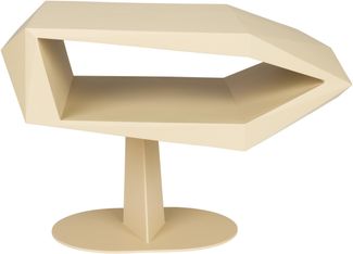 North Beistelltisch weiß Resin 60cm x 40cm x 40cm