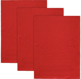 Erwin Müller Geschirrtuch Geschirrtuch 3er-Pack, Piqué Uni