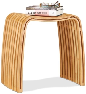Garderoben Hocker im Bambus Design