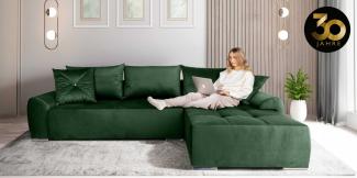 COLLECTION AB Ecksofa Bilbao L-Form, inkl. Bettfunktion und Bettkasten, Zierkissen mit Strassstein