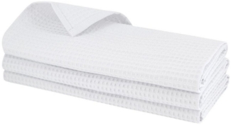 Engelland Geschirrtuch Poliertuch, (Vorteils-Set, 3-tlg, Waffel-Pique), 100 % Baumwolle, integrierte Aufhängeschlaufe, 70x50 cm
