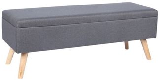 Sitzbank mit Stauraum Leinenoptik 10051420_111