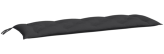 vidaXL Gartenbank-Auflage Schwarz 150x50x7 cm Oxford-Gewebe 361609